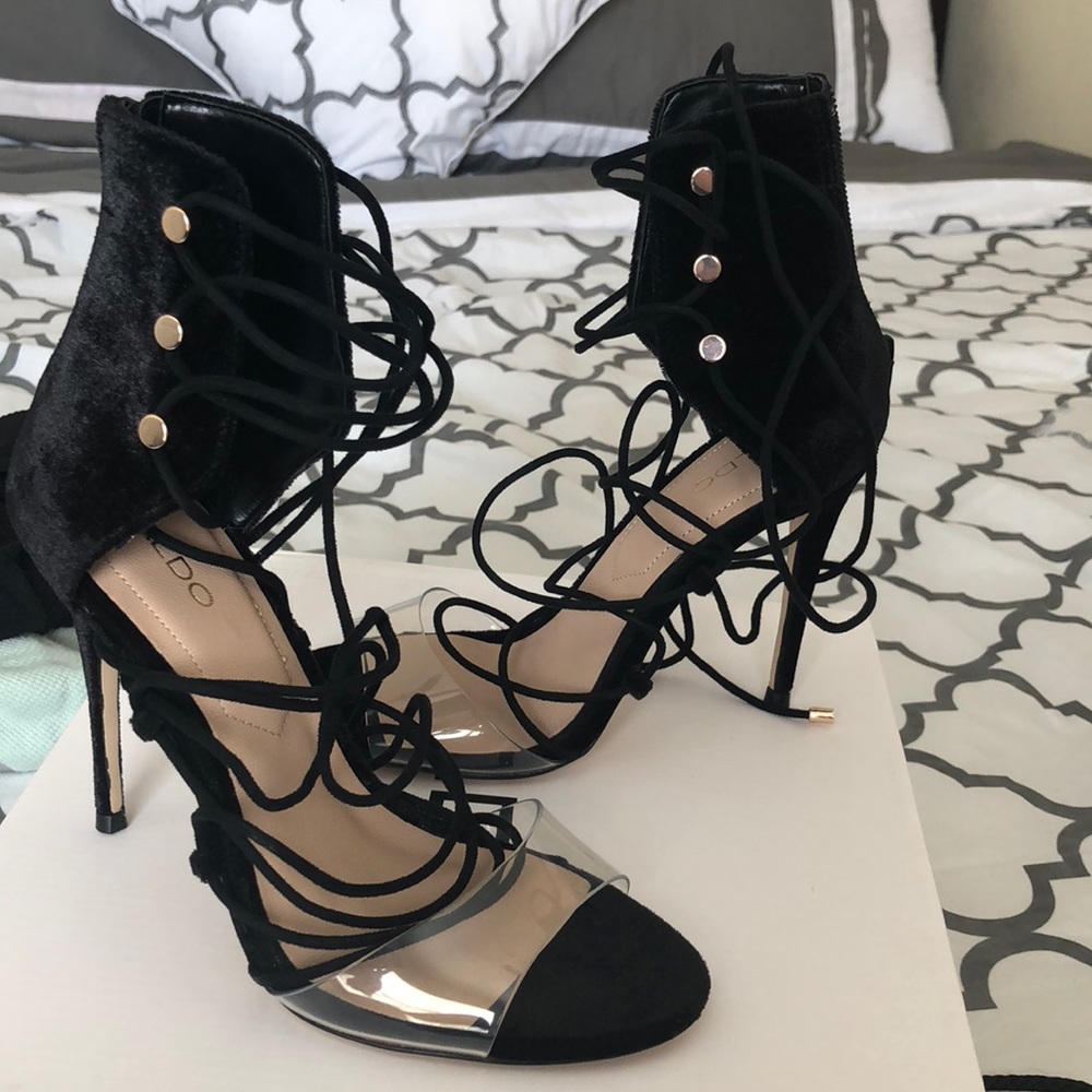 Aldo suede heels